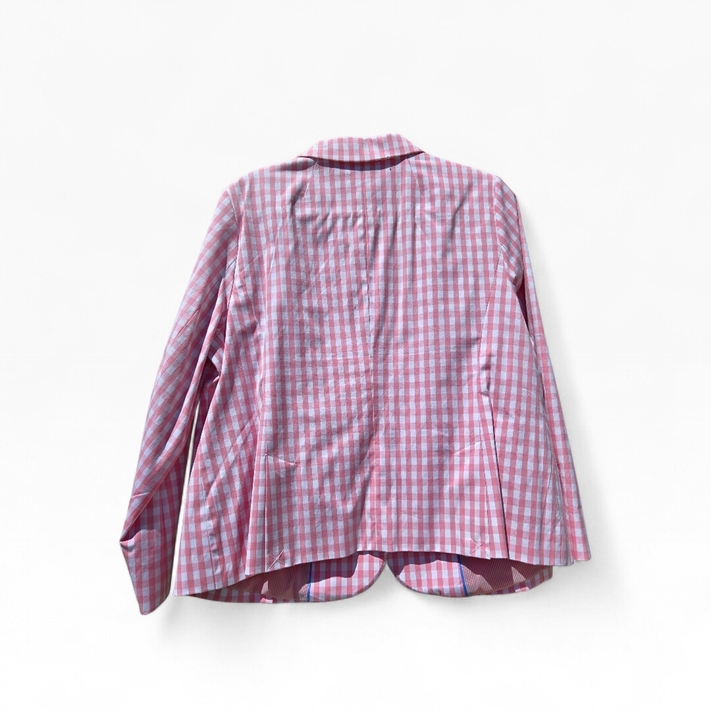 Womens Talbots Pink Gingham Check Blazer - Picture 5 of 10